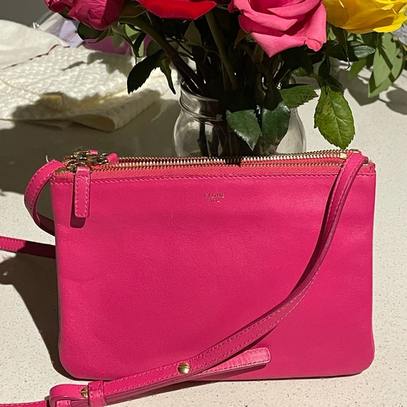 Celine Handbags - Authentic Celine Trio in Hot Pink
